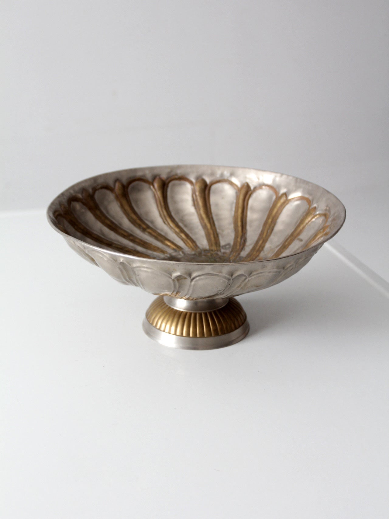 mid-20th century Hollywood Regency pedestal bowl