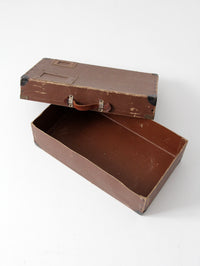 vintage brown fiberboard mailing box