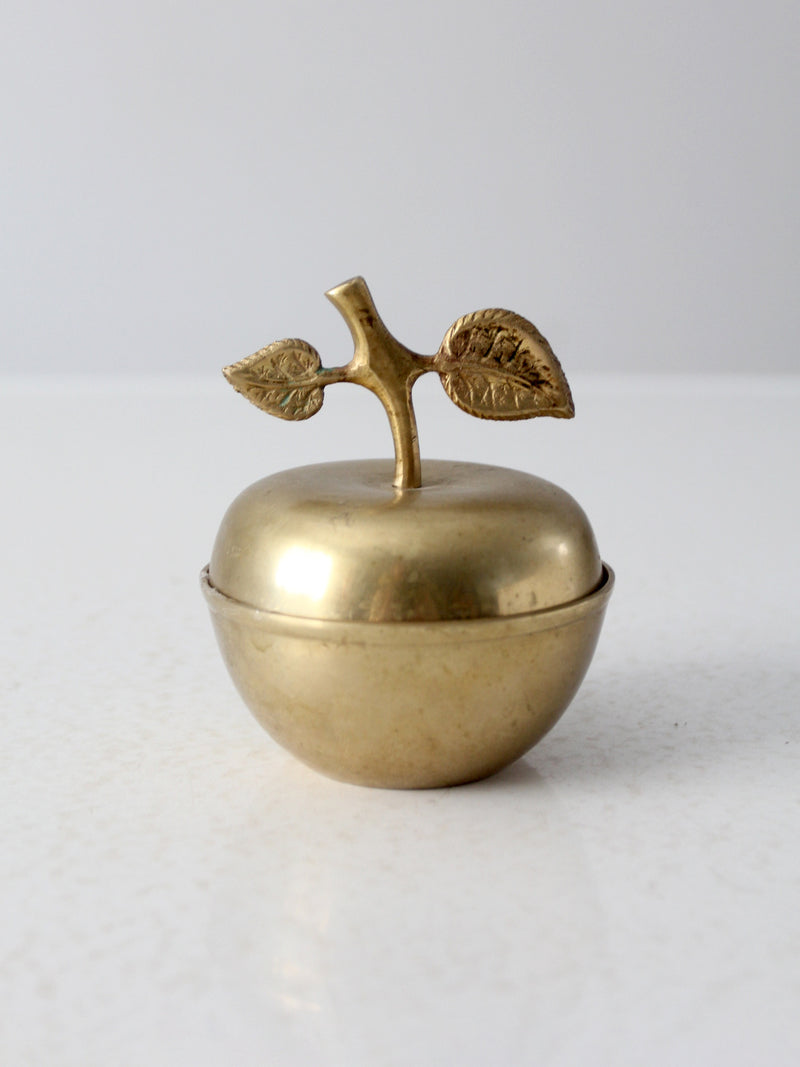 mid-century figurative brass box