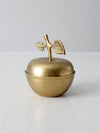 mid-century figurative brass box