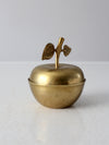 mid-century figurative brass box