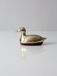 mid-century brass duck lint brush