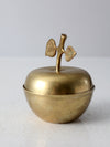 mid-century figurative brass box