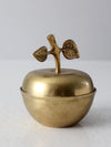 mid-century figurative brass box