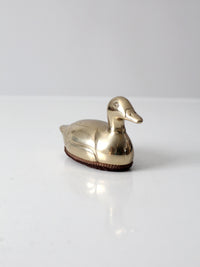 mid-century brass duck lint brush