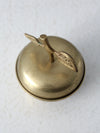 mid-century figurative brass box