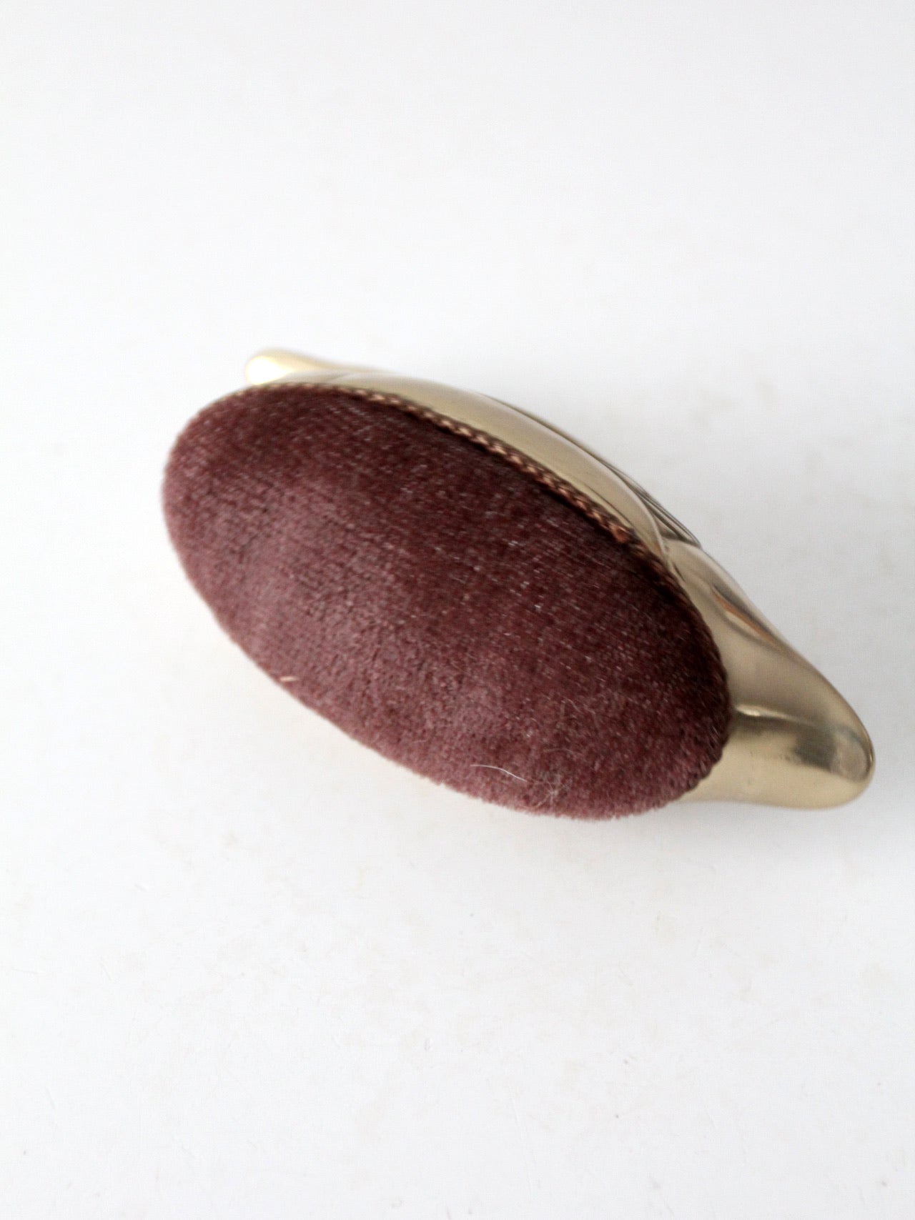 mid-century brass duck lint brush