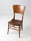 antique oak accent chair