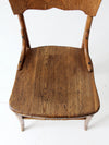 antique oak accent chair