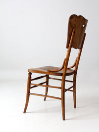 antique oak accent chair