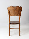 antique oak accent chair