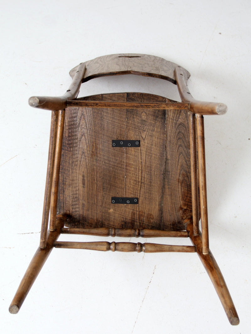 antique oak accent chair