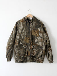 vintage Outfitters Ridge woodland camouflage hooded jacket | size large