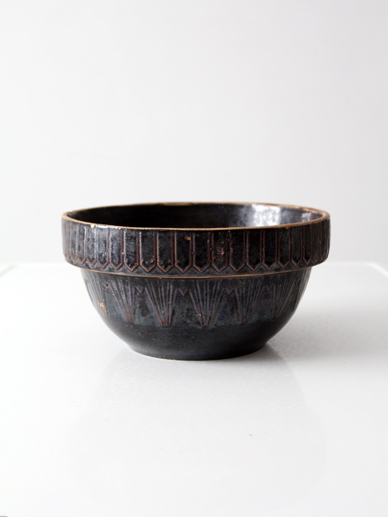 antique stoneware bowl