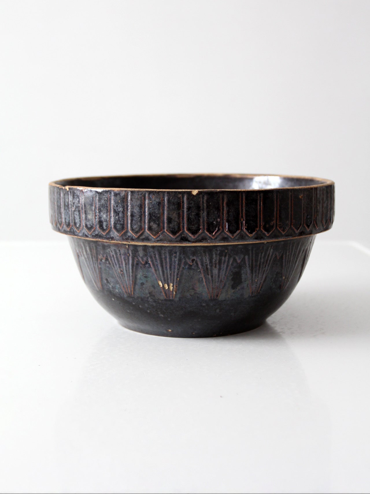 antique stoneware bowl
