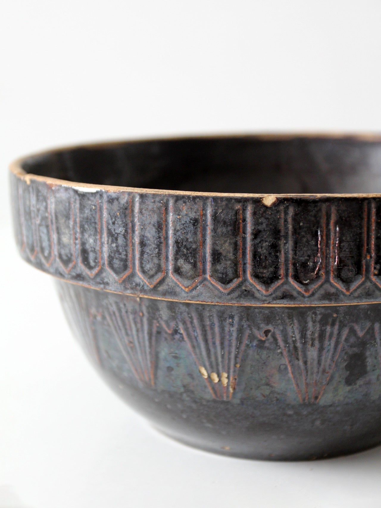 antique stoneware bowl