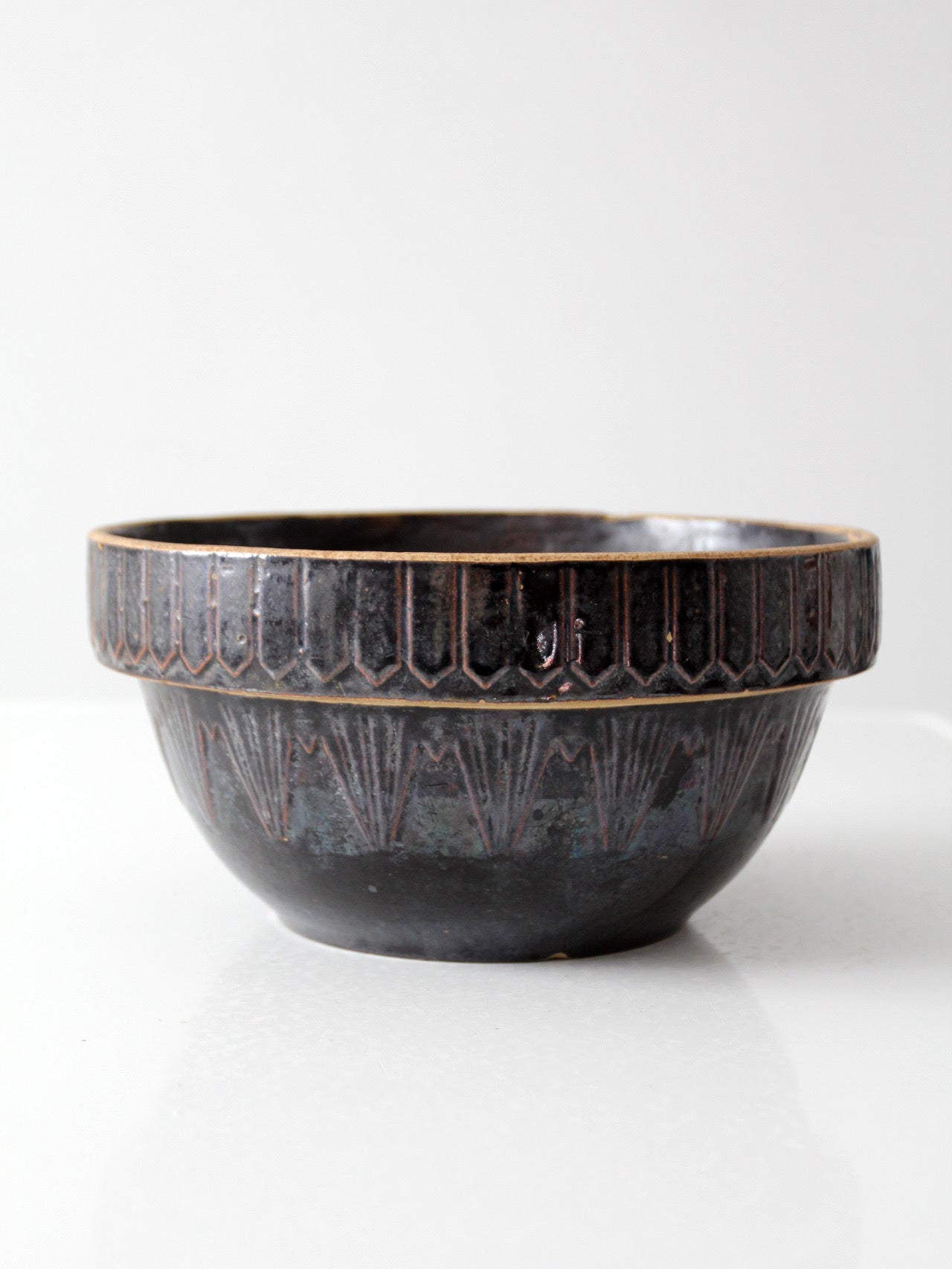 antique stoneware bowl