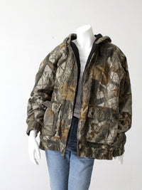 vintage Outfitters Ridge woodland camouflage hooded jacket | size large