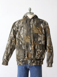 vintage Outfitters Ridge woodland camouflage hooded jacket | size large