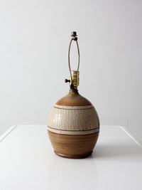 vintage handmade studio pottery table lamp