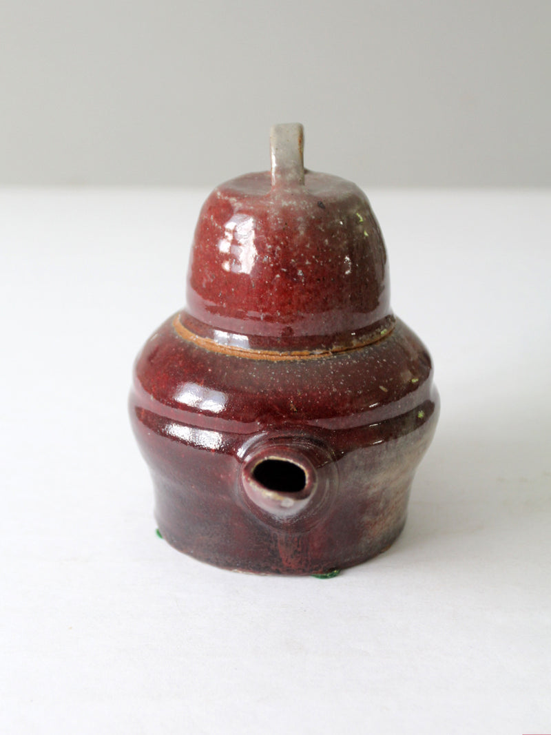 vintage studio pottery tea pot