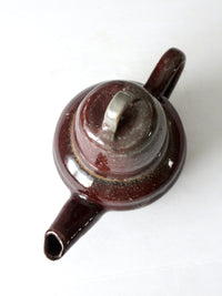 vintage studio pottery tea pot