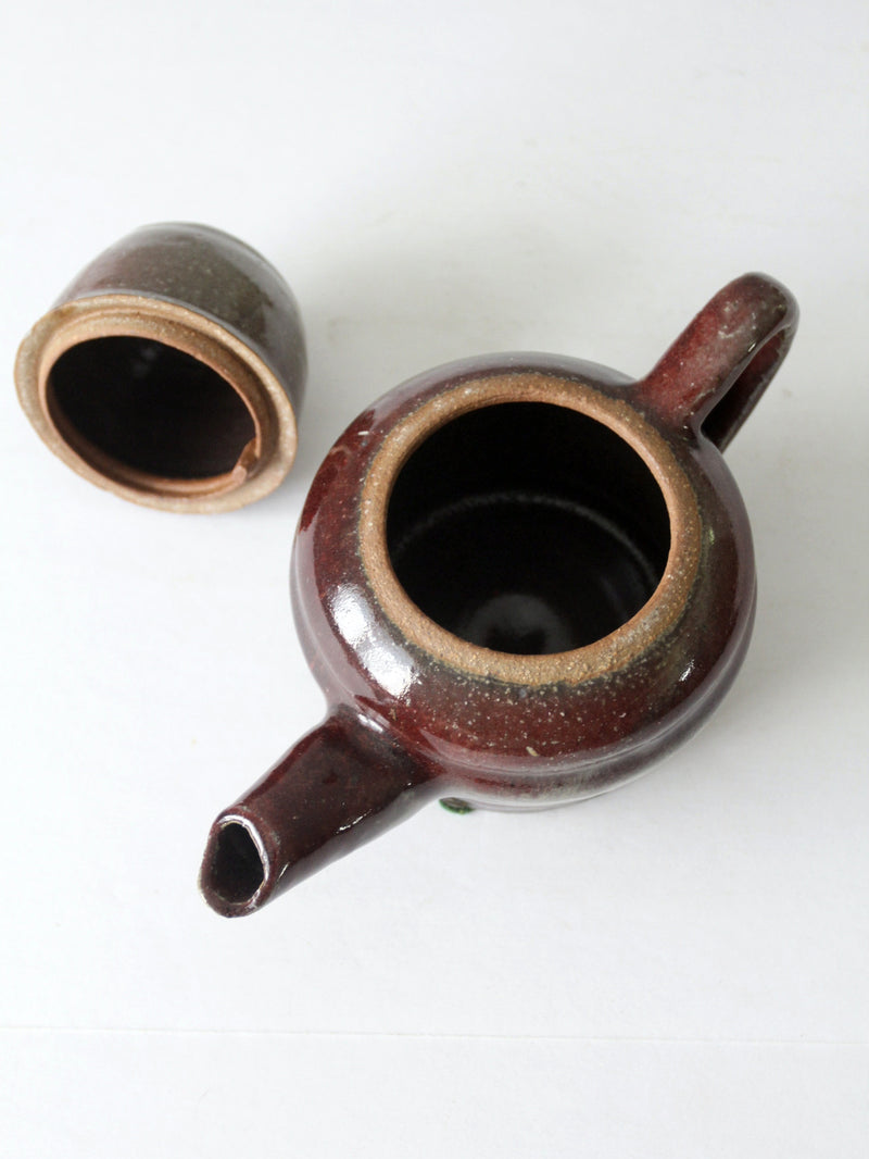 vintage studio pottery tea pot