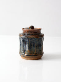 vintage studio pottery jar