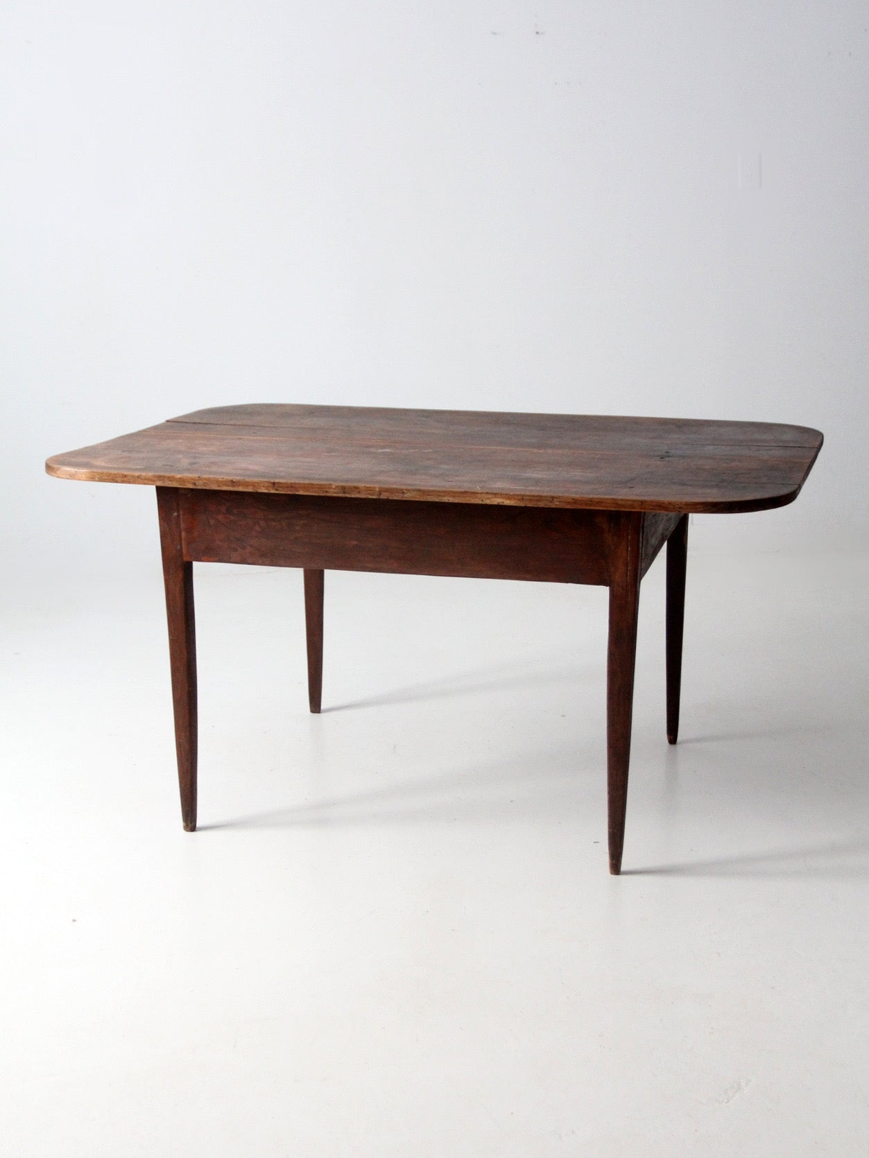 antique primitive wide two-board farm table
