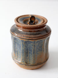 vintage studio pottery jar