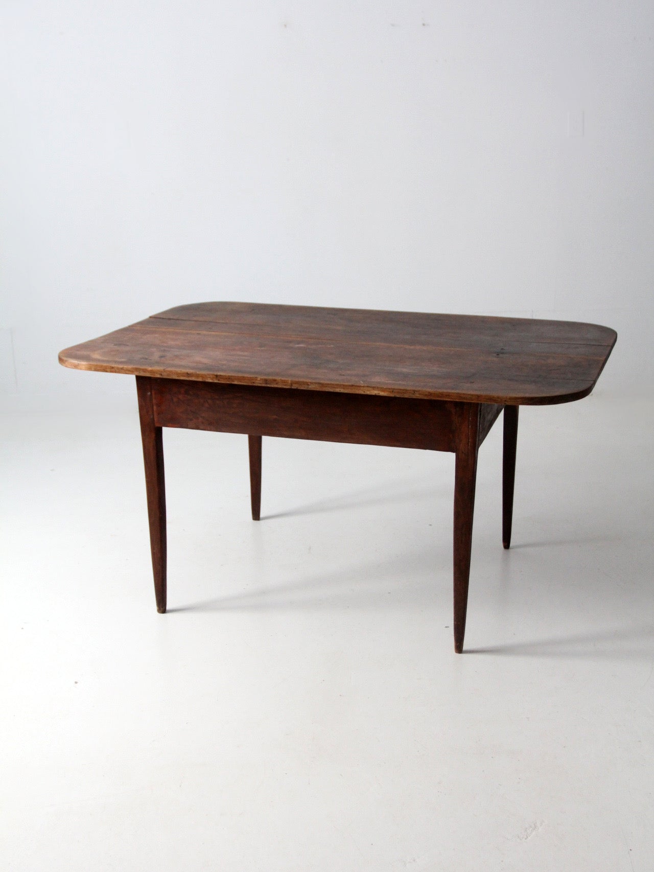antique primitive wide two-board farm table