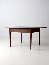 antique primitive wide two-board farm table
