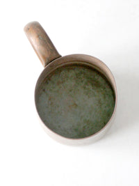 vintage copper mug with riveted handle