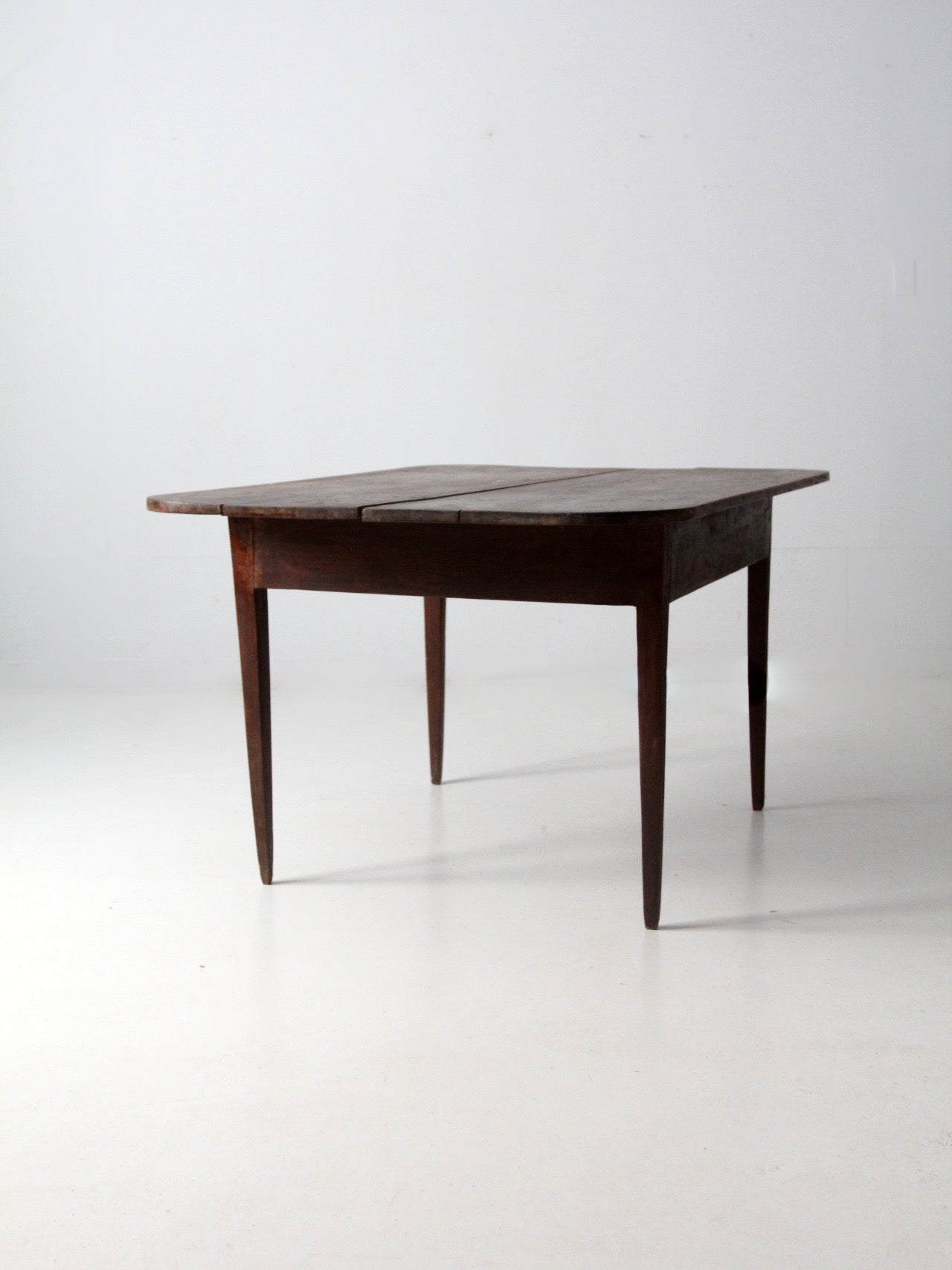 antique primitive wide two-board farm table