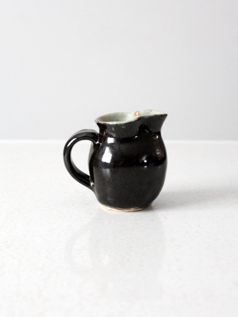 vintage studio pottery creamer pitcher