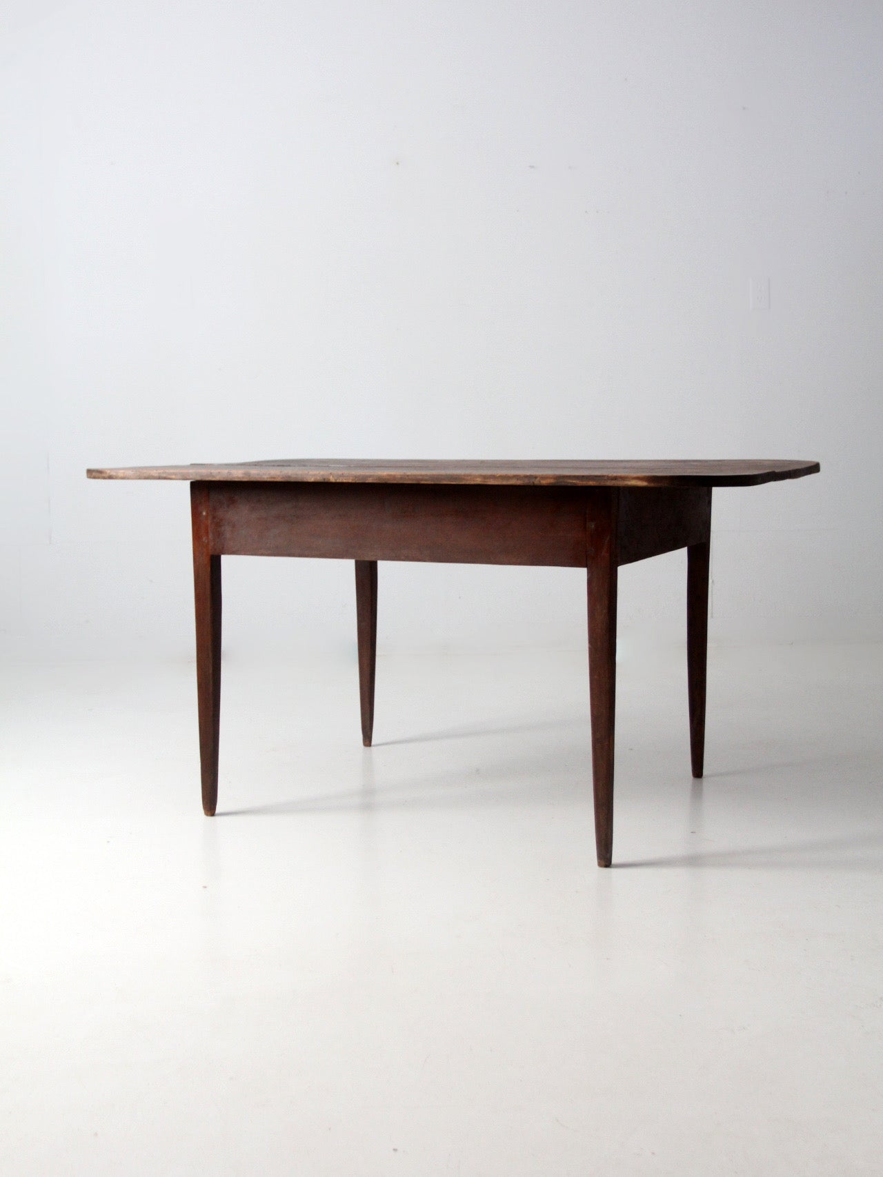 antique primitive wide two-board farm table