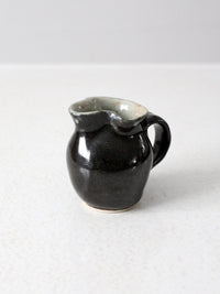 vintage studio pottery creamer pitcher