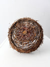 vintage rustic twig basket