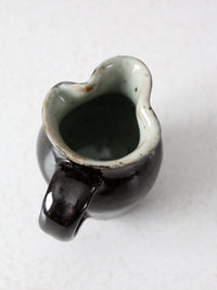 vintage studio pottery creamer pitcher