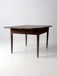 antique primitive wide two-board farm table