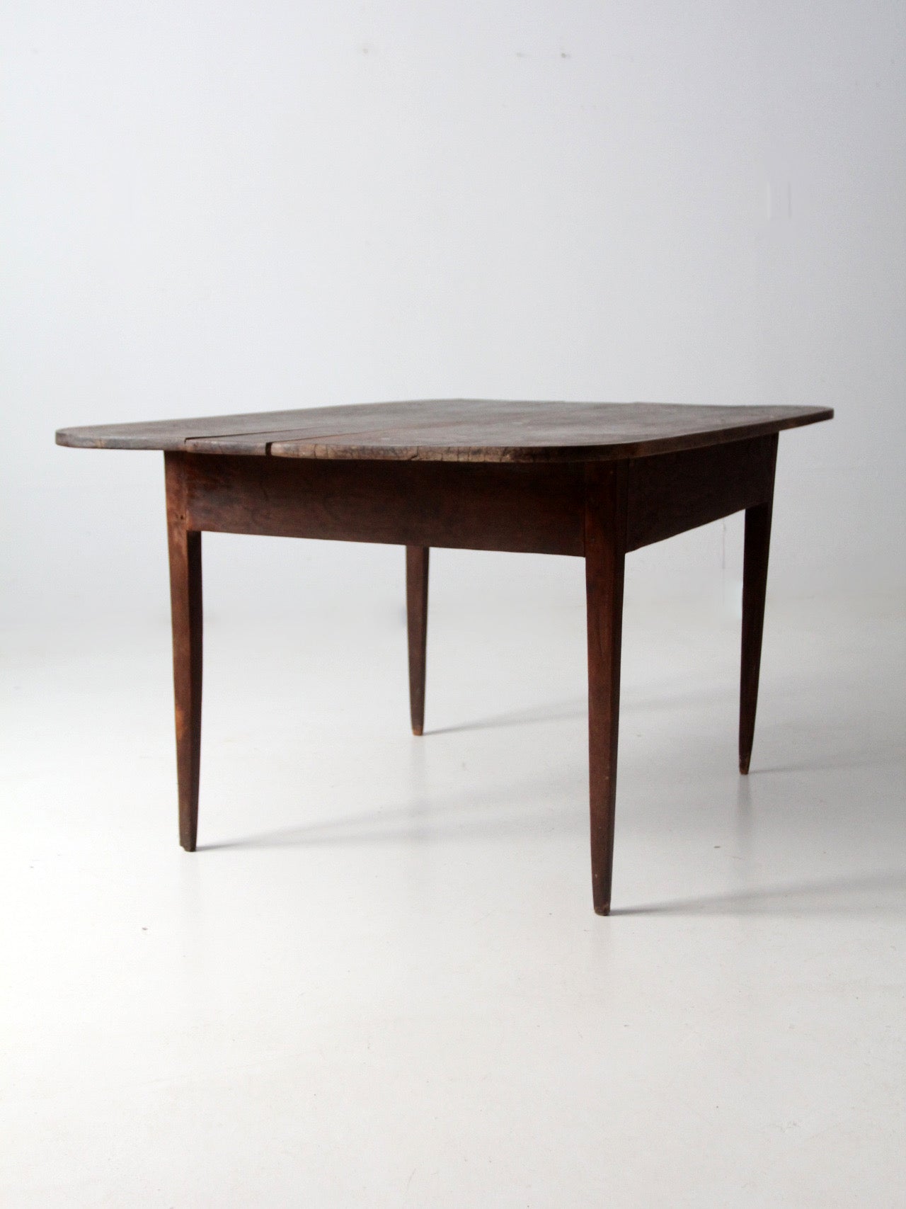 antique primitive wide two-board farm table