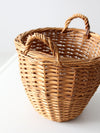 vintage wicker basket with handles