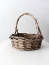 vintage rustic twig basket