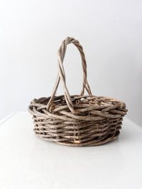 vintage rustic twig basket