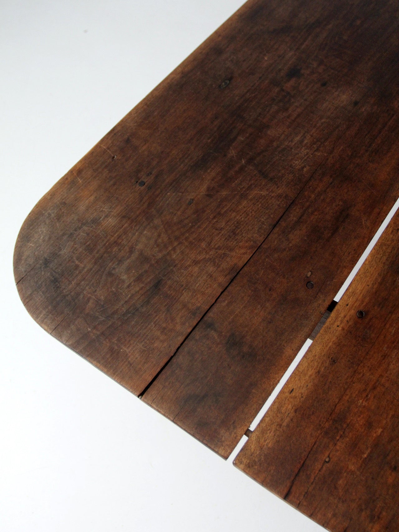 antique primitive wide two-board farm table