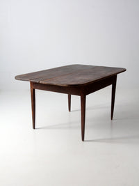 antique primitive wide two-board farm table