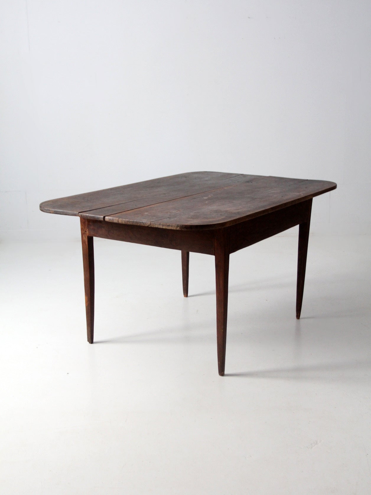 antique primitive wide two-board farm table