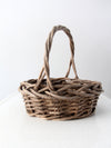 vintage rustic twig basket