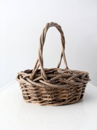 vintage rustic twig basket