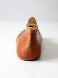 vintage 1930s United Shoe Machinery wooden shoe last